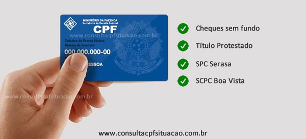 Regularizar CPF SPC Serasa SCPC Cheques e Protestos 