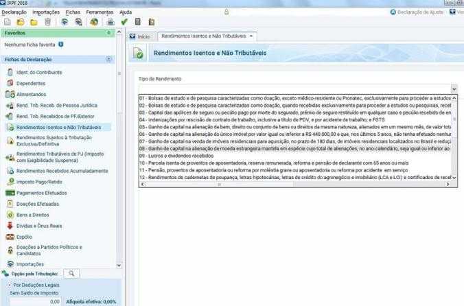 Declaração Imposto de Renda 2018 - Imagem Reprodução